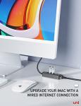 uni USB-C Ethernet Adapter for Thunderbolt 3 Devices