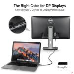 USB C to DisplayPort Cable 6ft - 4k@60Hz