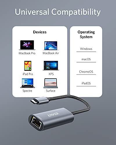 USB-C Ethernet Adapter for MacBook and iPad Pro
