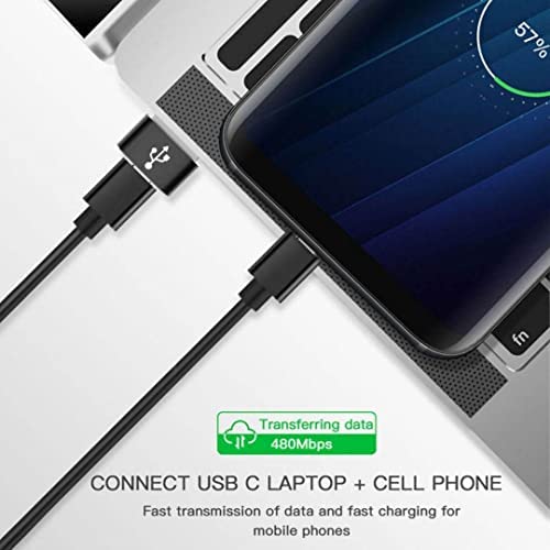 2-Pack USB-C to USB Adapter Compatible with Devices