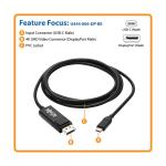 Tripp Lite USB-C to DisplayPort Adapter Cable 6ft