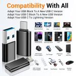 6-Pack USB-C to Lightning & USB Adapters