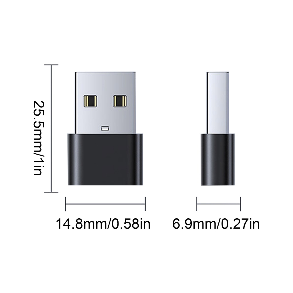 USB-C to USB-A Adapter 2 Pack