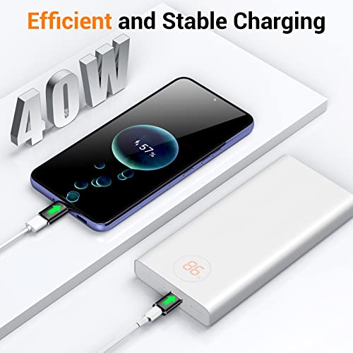 Temdan 4-Pack USB-C Adapter Set with Fast Charging