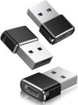 USB-C Female to USB-A Male Adapter 2-Pack
