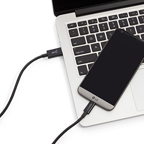 3ft Black USB-C to USB-A Charging Cable