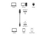 USB-C to USB-A Cable, 3.1, 0.9m, Black