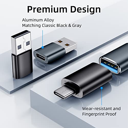 Spidercase USB-C Adapter 4-Pack with Fast Charging