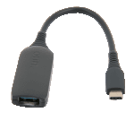 onn. USB-C to USB Female Adapter, 4" Cable