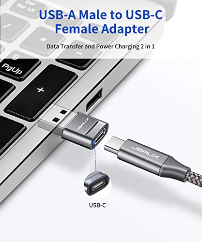 JSAUX USB C to USB Converter [2-Pack]