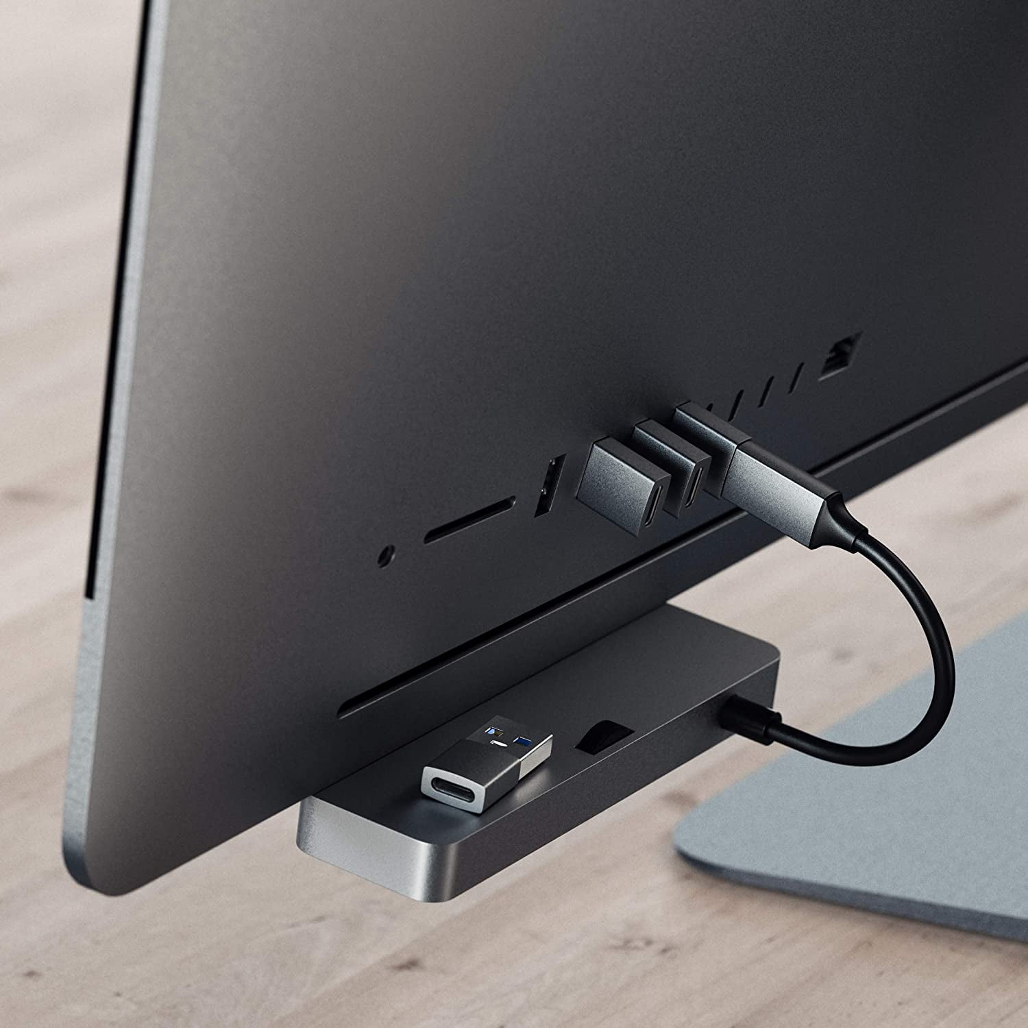Type-A to Type-C Adapter Converter (Gray)
