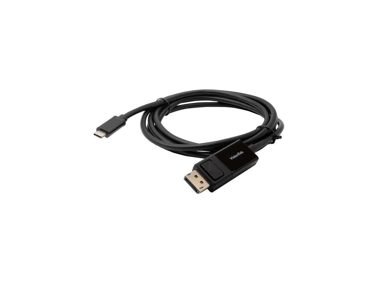 VisionTek 2M USB-C to DisplayPort 1.4 Cable