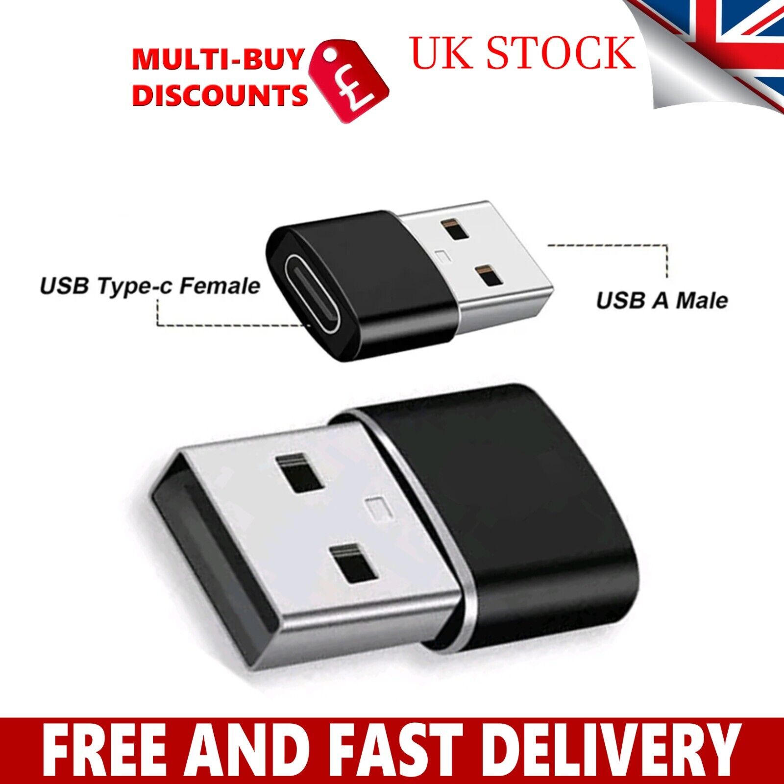 USB-C to USB-A Adapter for Device Charging
