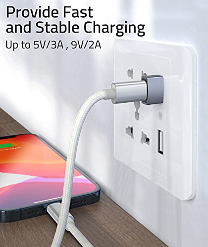 3-Pack Aluminum USB C Adapters-Compatible with Apple Devices