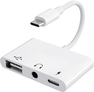 3-in-1 USB-C to 3.5mm Audio Adapter