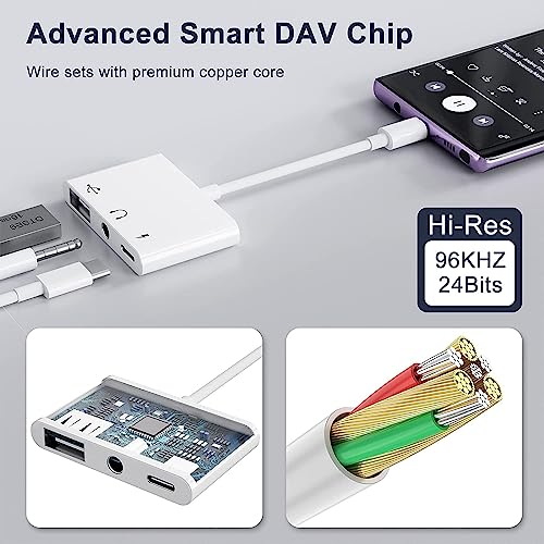 Triple function USB-C adapter with PD charging