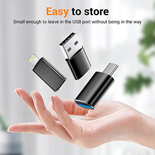 USB C Adapter Pack for iPhone, Samsung, iPad, Laptop