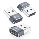 Blukar USB-C to USB-A Adapter - 3 Pack