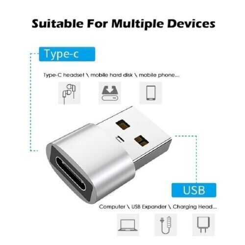 USB-C to USB Adapter for Charging Devices