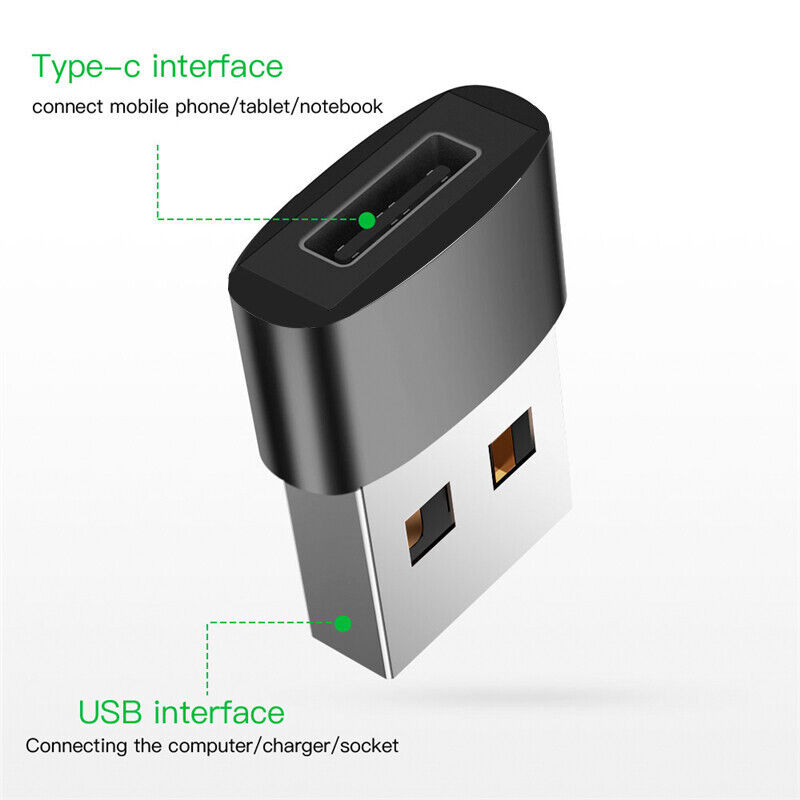 USB-C to USB-A Charger Adapter
