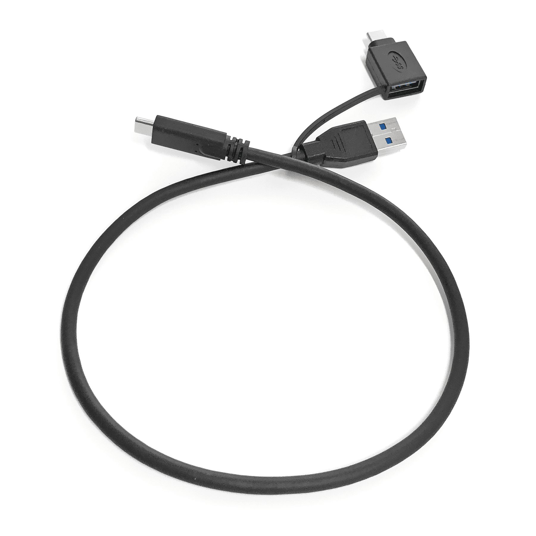 USB-C Cable with Adapter, 16-inch