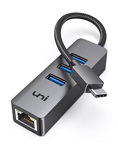 uni USB C Ethernet Hub with RJ45 Port
