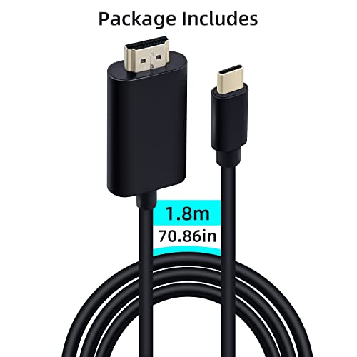 USB-C to HDMI Cable for 4K@30Hz