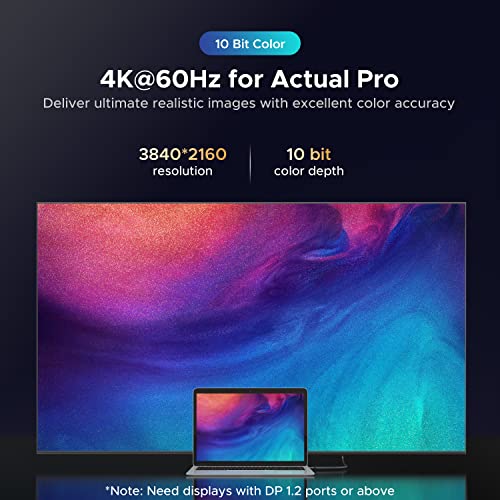 4K USB-C to DisplayPort Cable - 6ft