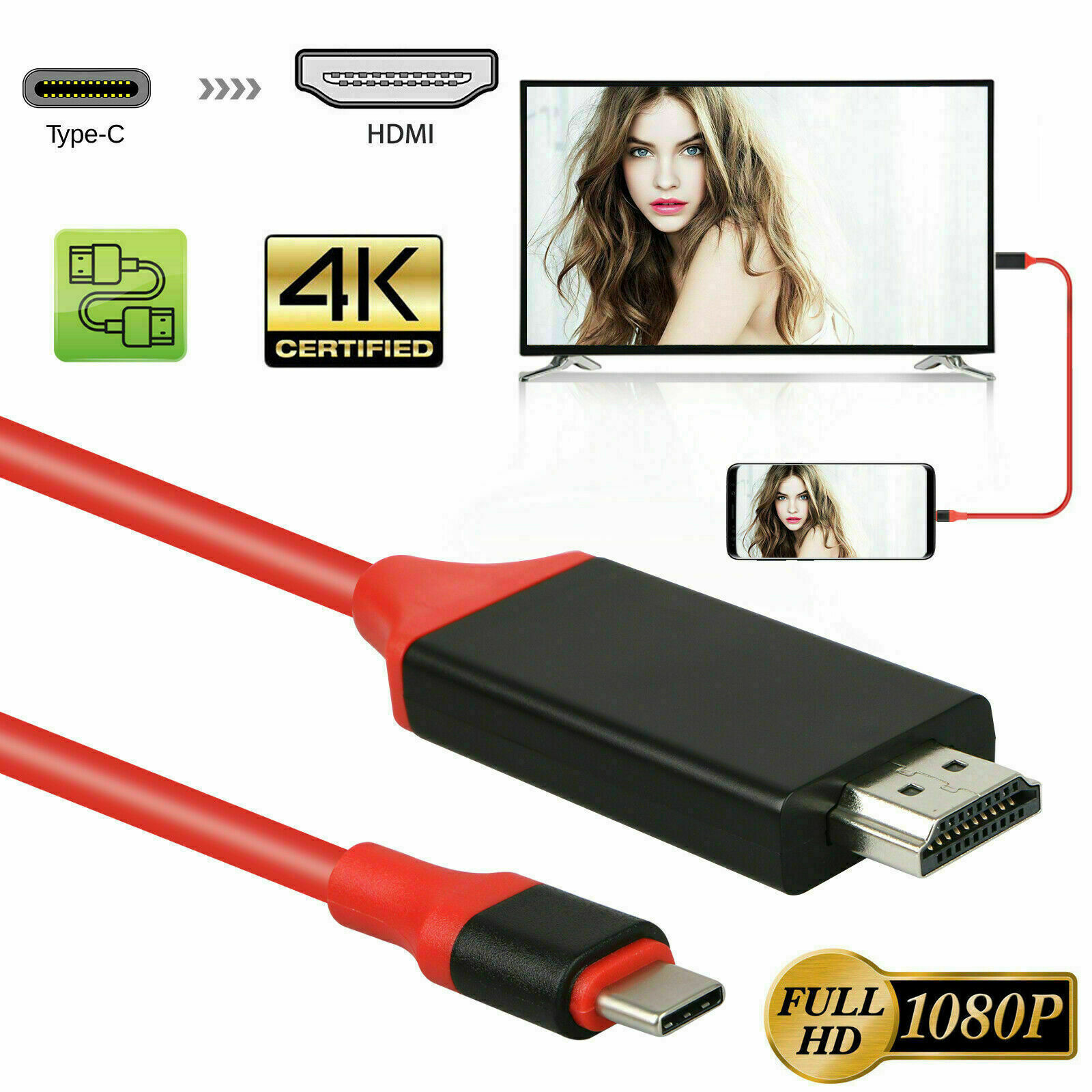 USB-C to HDMI Cable for Samsung and MacBook