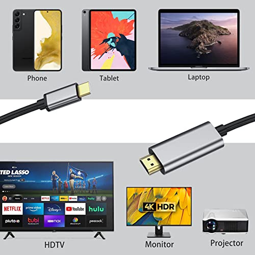 6ft USB-C to HDMI 4K Cable and Adapter