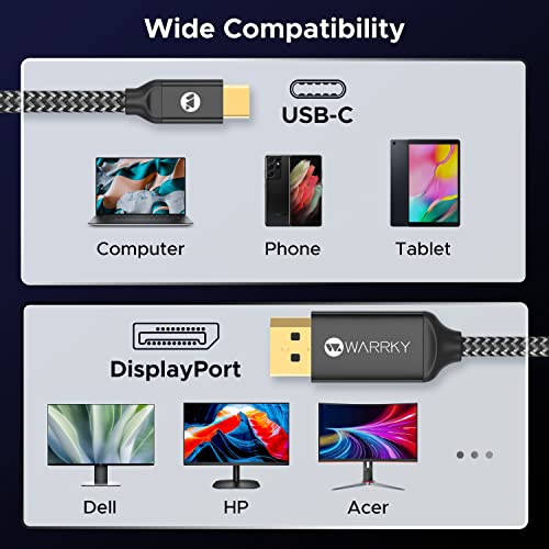 4K USB-C to DisplayPort Cable - 6ft