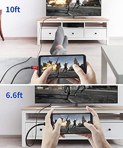 10ft USB-C to HDMI Cable for 4K Streaming