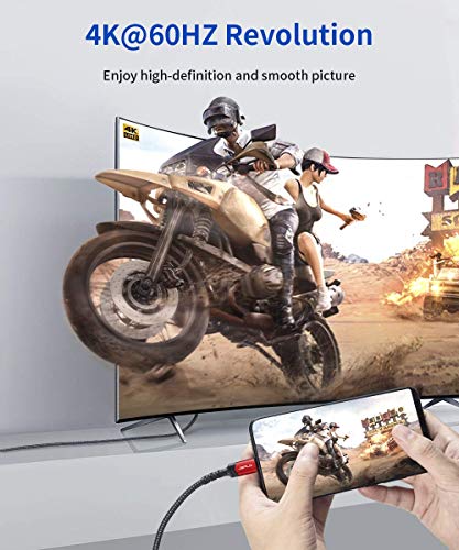 10ft USB-C to HDMI Cable for 4K Streaming
