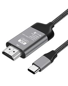 2M USB-C to HDMI Cable 4K, Thunderbolt 4 Compatible