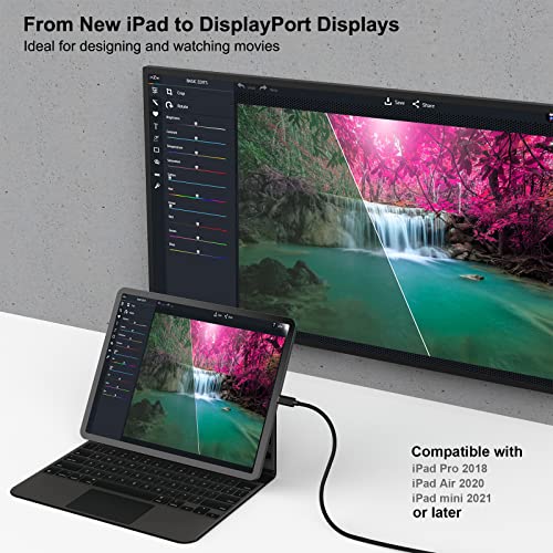 6ft USB-C to DisplayPort Cable (4K@60Hz)