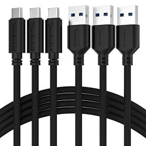Sabrent USB-C Fast Charging Cable 3-Pack 1.8m