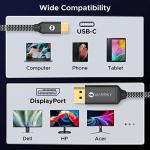 WARRKY USB C to DisplayPort Cable, 1.8m