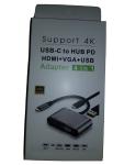 4-in-1 USB-C to HDMI and VGA Adapter