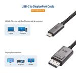 Premium Braided USB-C to DisplayPort Cable 8K