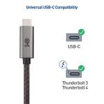 Premium Braided USB-C to DisplayPort Cable 8K