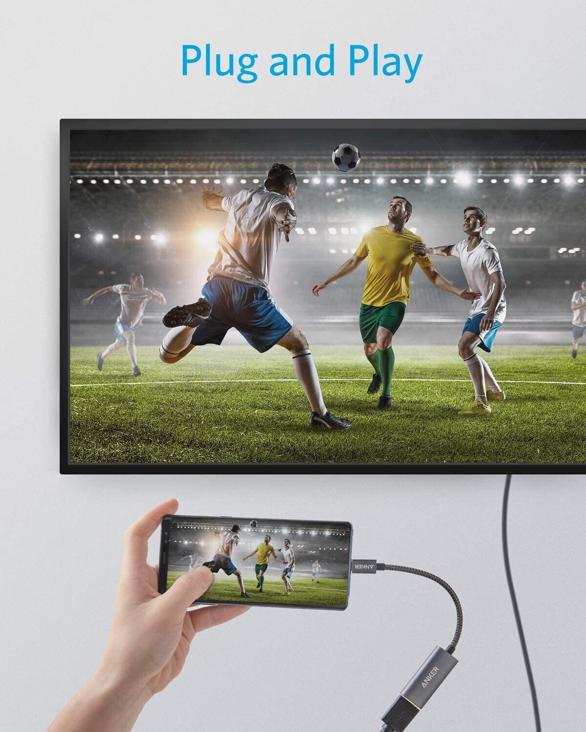 Anker Aluminum USB-C HDMI Adapter – 4K 60Hz