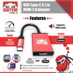 USB-C to HDMI Adapter for 4K Streaming