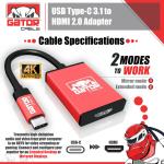 USB-C to HDMI Adapter for 4K Streaming