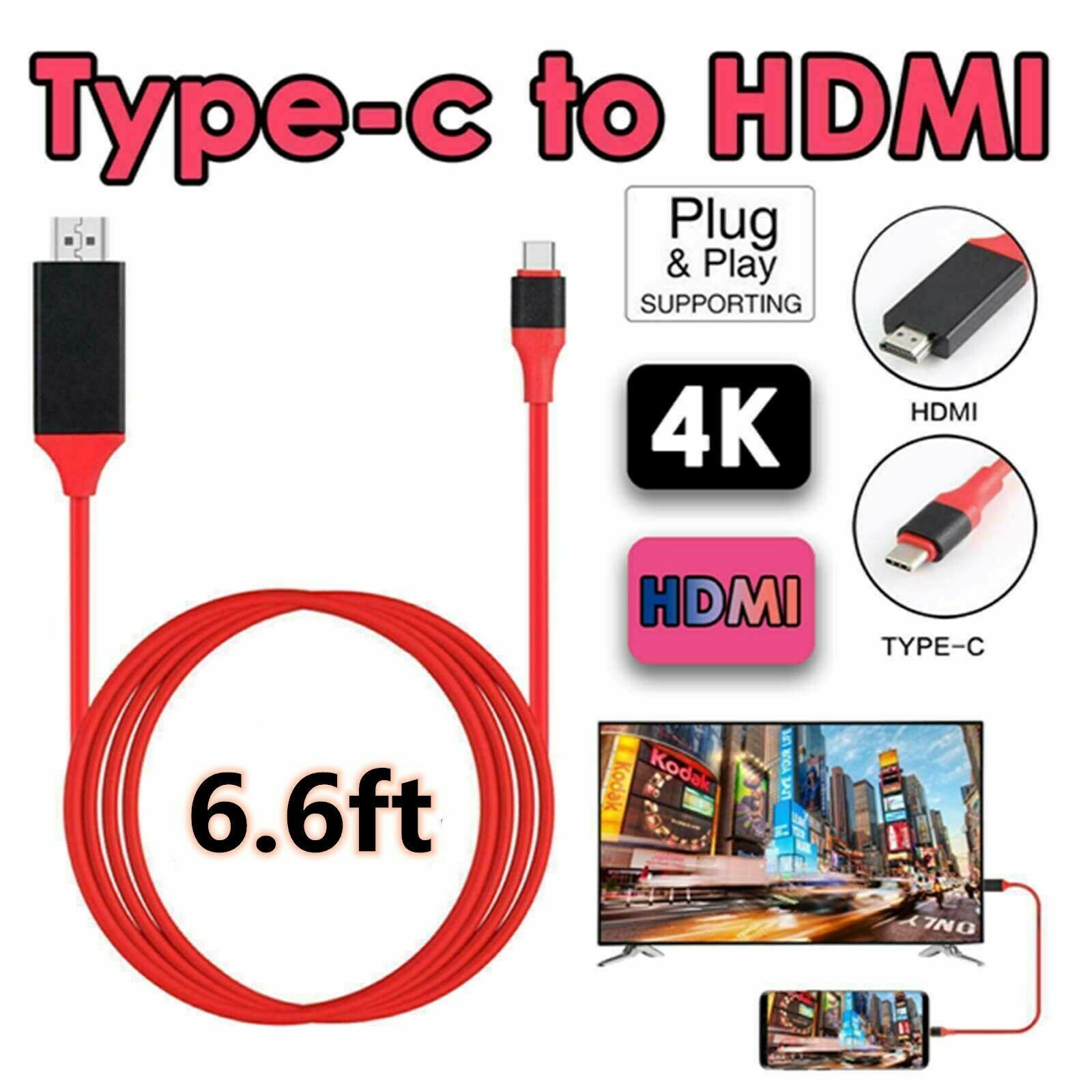 USB-C to HDMI TV Adapter for Android Phones