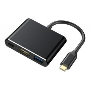 3-in-1 USB-C Hub Adapter for MacBook and Samsung