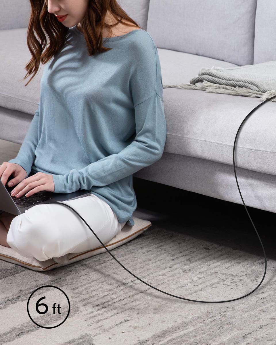 Njjex 6ft USB-C to USB-C Fast Charger Cable
