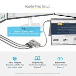USB-C Triple DisplayPort Hub, 4K 60Hz