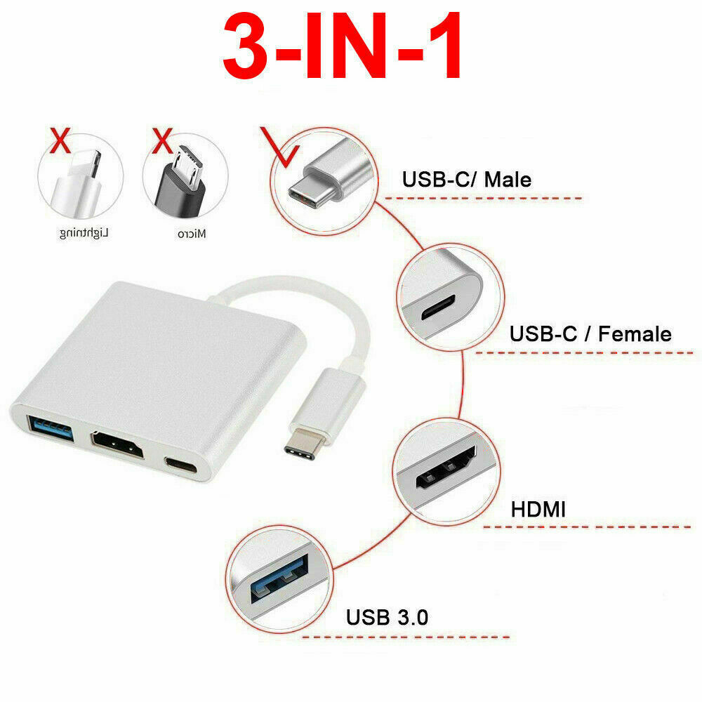 USB-C to HDMI Adapter for Phone/Tablet/HDTV