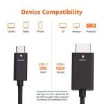 USB-C to HDMI Adapter Cable, 4K 60Hz, 180cm