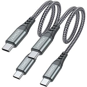 JXMOX USB-C Fast Charging Cable 2-Pack